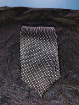 Nwot Nautica Men's 100% Slik The Skinny NeckTie Gray Polka Dot