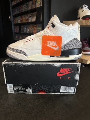 Jordan 3 Retro White Cement Reimagined Size 10.5, PREOWNED