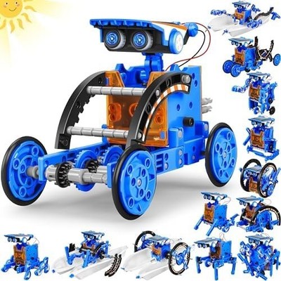 STEM 13-in-1 Education Solar Power Robots Toys for Boys Age 8-12, Educational To