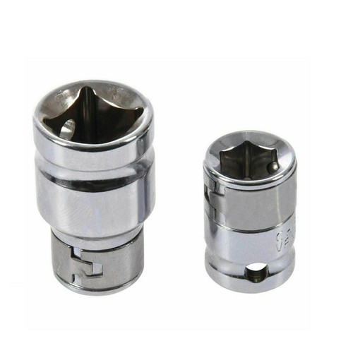 New Practical Socket Adapters Kit Tool 10mm Hexagon 2pcs 3/8" 1/2" Drive