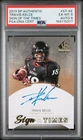 2013 SP AUTHENTIC SIGN OF THE TIMES #ST-KE TRAVIS KELCE PSA 6 AUTO 8