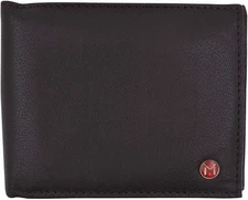 Swiss Marshall RFID Logo Mens Wallet Deluxe Capacity Passcase Bifold With...