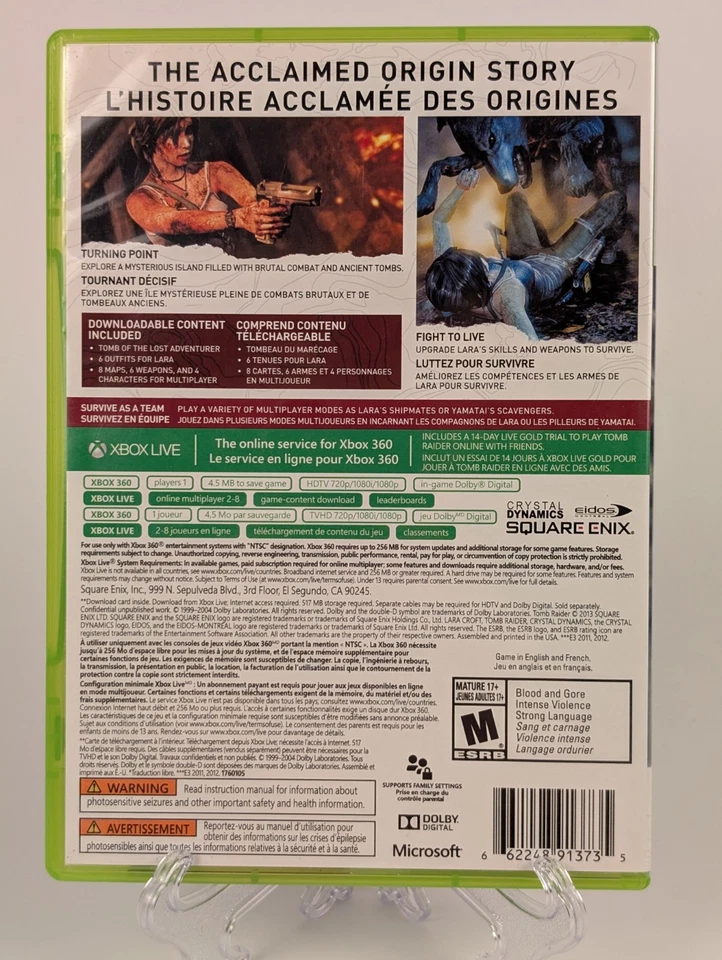 Tomb Raider -- Game of the Year Edition (Xbox 360)➡️CIB - Tested - Near Mint 📀 - Image 2 of 4