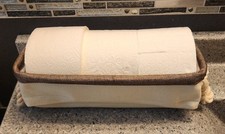 Toilet Paper Basket 4 PACKS, Multiuse Bathroom Baskets for Organizing, Toilet Ta