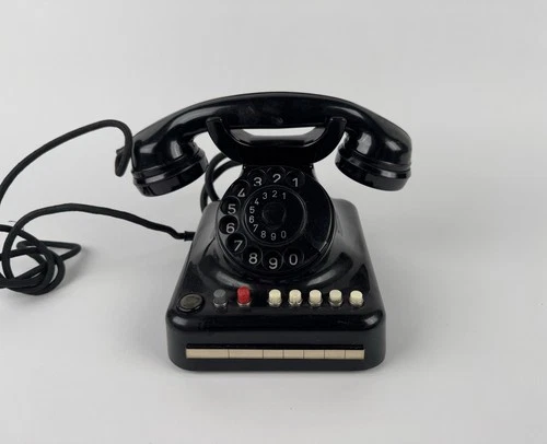 Mix & Genest Telefon Bakelit Post - Vintage Wählscheibentelefon mit Tasten