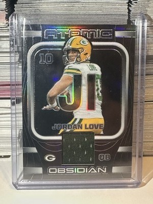 JORDAN LOVE Patch /199   2023 Obsidian Atomic  #AMA-JLO  Packers