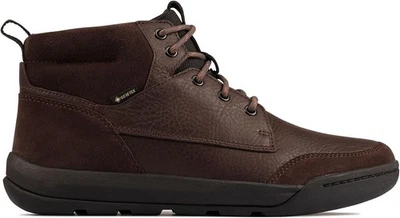 Clarks Hombres Nuevas en Caja Botas ASHCOMBE HI GTX Marrón Cuero Forrado Cálido Varios Tamaños