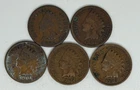 1887 1898 1900 1902 1903 Indian Head Cent Lot of 5 (707)