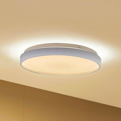 Lindby LED Smart Home Deckenlampe 'Mirren' dimmbar (Modern) in Weiß (1 flammig,