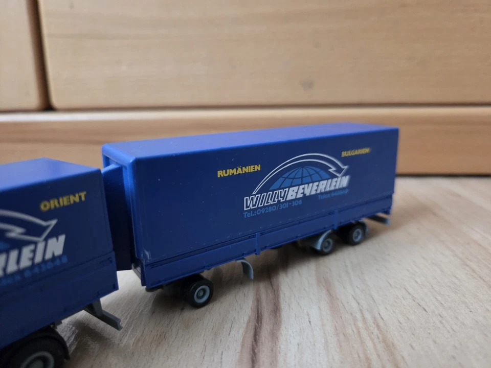 Willy Beyerlein Transporte - alter DAF 3600 HZ Modell Lkw Truck m. Logo (Herpa) - Bild 4 von 4