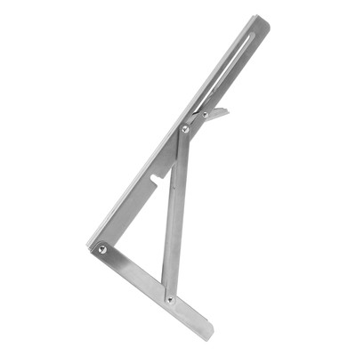 Folding Shelf Bracket Stainless Steel 12in Strong Support Floating Collapsible