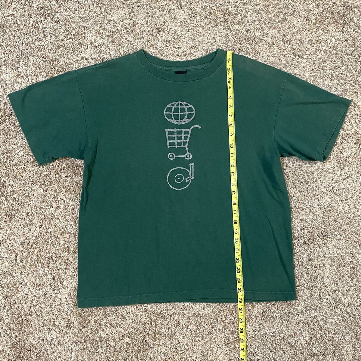 Vintage U2 1997 Pop Mart Tour Double-Side Green Single Vintage U2 1997 Pop Mart Tour Double-Side Green Single