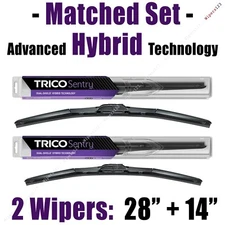 Matched Set of 2 Hybrid Wipers 28"+14" Trico Sentry Wiper Blades - 32-280 32-140