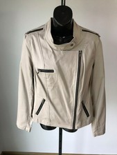 So Lo Moda Beige Cotton/elastine Long Sleeve Jacket - 12