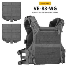 Tactical Vest K19 Plate Carrier MOLLE Quick Release System Fast Adjust Hunting