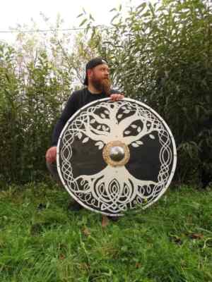 Medieval Viking New Designer Battle Shield, Traditional Norse Battle Handmade