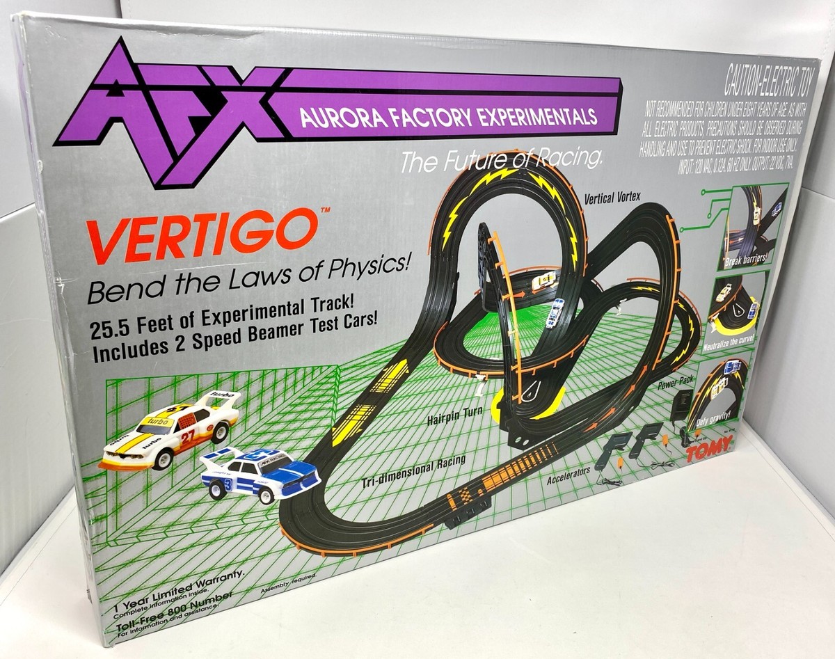 HO・SCALE RACING TOMY AFX 2台セット SUPER G PLUS CHALLENGE 17' RACE SLOT CAR 1990 AFX NO. 8609
