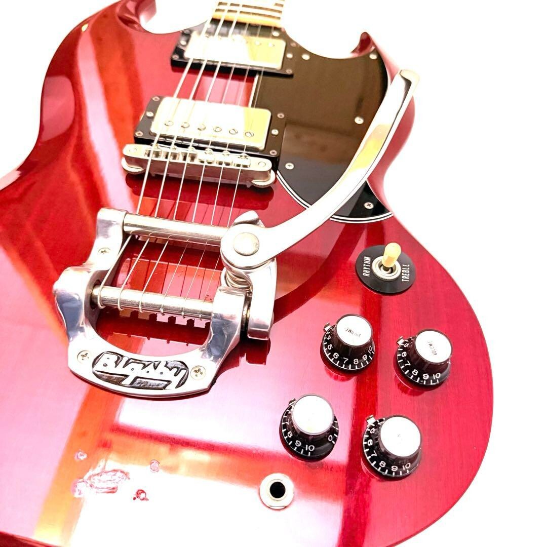 Greco SG 63-70B Vintage Electric Guitar w/ Bigsby From JAPAN