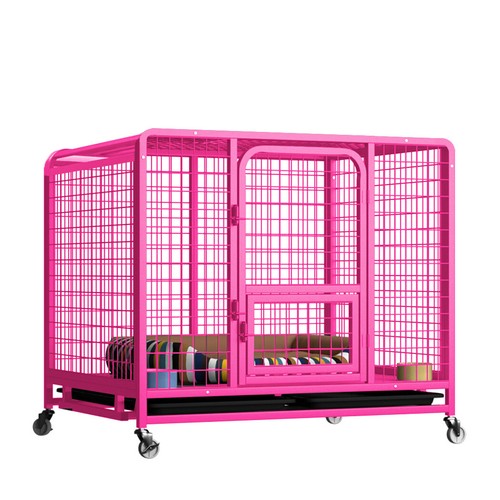 XXL Heavy Duty Pet Dog Cage Strong Metal Crate Kennel Playpen with Wheels &Tray - Picture 13 of 17
