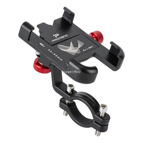 360° Aluminium Motorcycle Handlebar Cell Phone Mount Holder Bicycle GPS Bracket - Picture 1 of 9