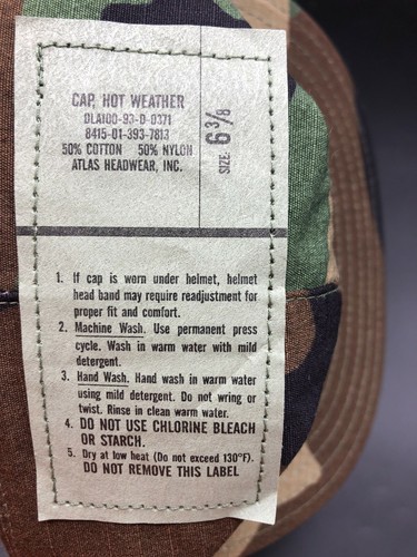 Army Woodland Cap USGI US Military BDU Uniform Hat Hot Summer Weather - Picture 8 of 37