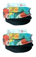Lot of 2 Scunci Luxe Feel Seamless Comfort Ponytailers 2 PC Black Multi