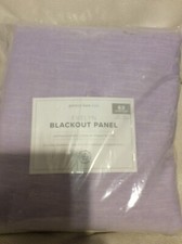 Pottery Barn Kids Evelyn Blackout Panel 44x63 Lavender Linen NWT 
