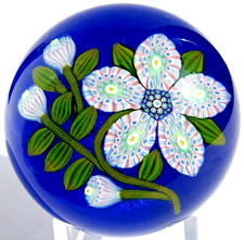 Paperweight PETER MCDOUGALL Millefiori Flower 2011, unique!