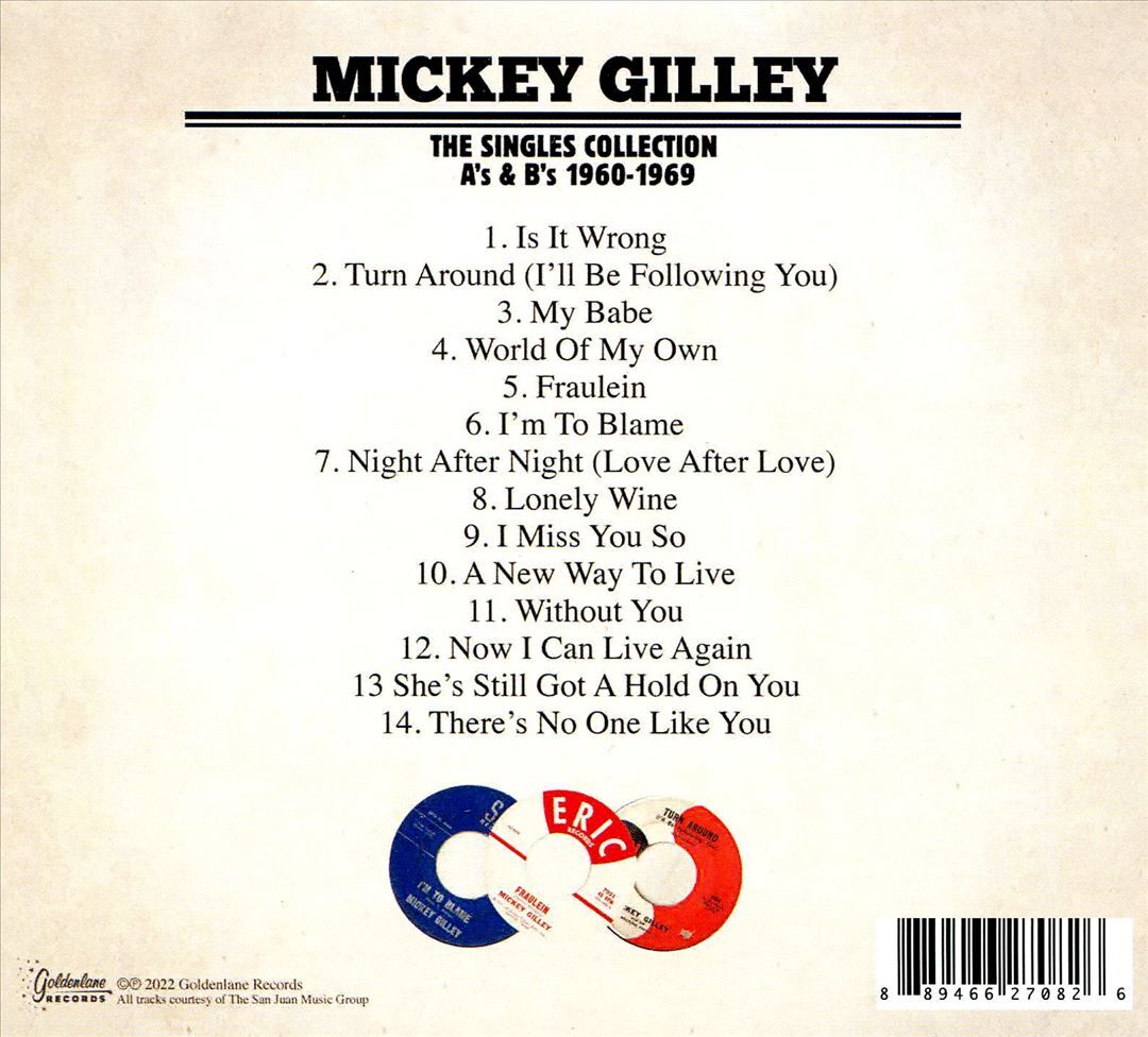 Mickey Gilley Singles Collection A's & B's 1960-1969 Brand New CD