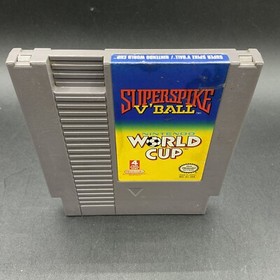 Super Spike V'Ball World Cup Nintendo NES &lsquo;90 Authentic Sleeved Cartridge TESTED
