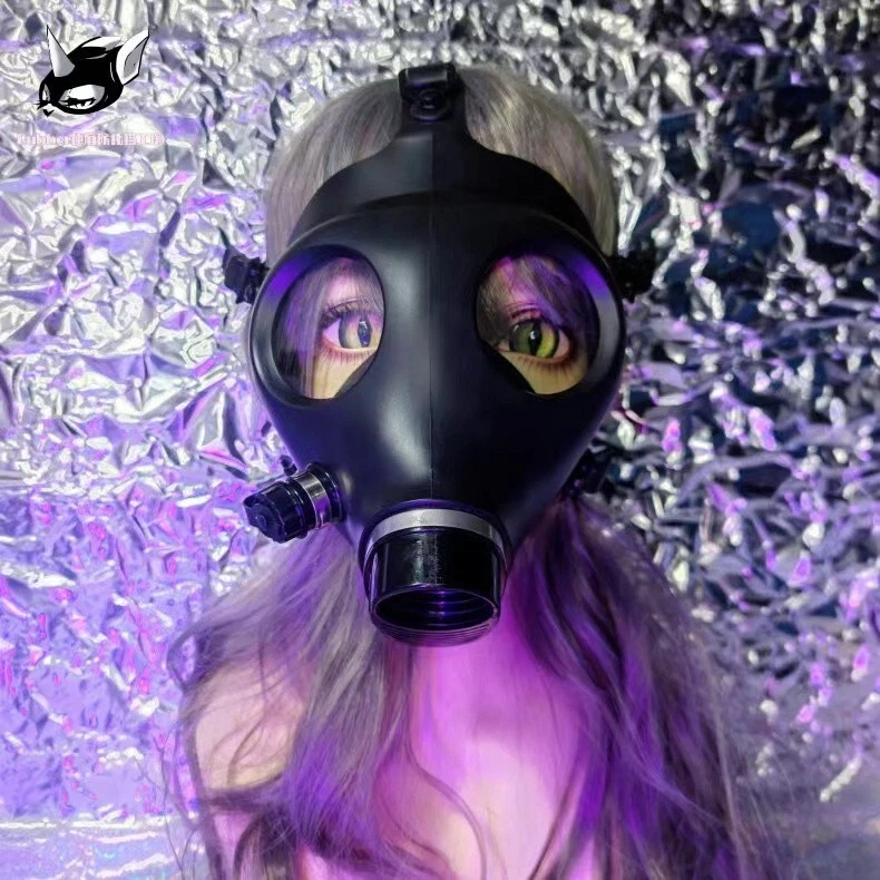 UK Silicone rubber Gas Mask Can Used in conjunction with latex Hood Fetish BDSM - Image 2 of 4