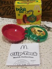 Disney  s A Bug  s Life McDonalds Clip-Tock Watch Collection Pop Topper NEW 1998 
