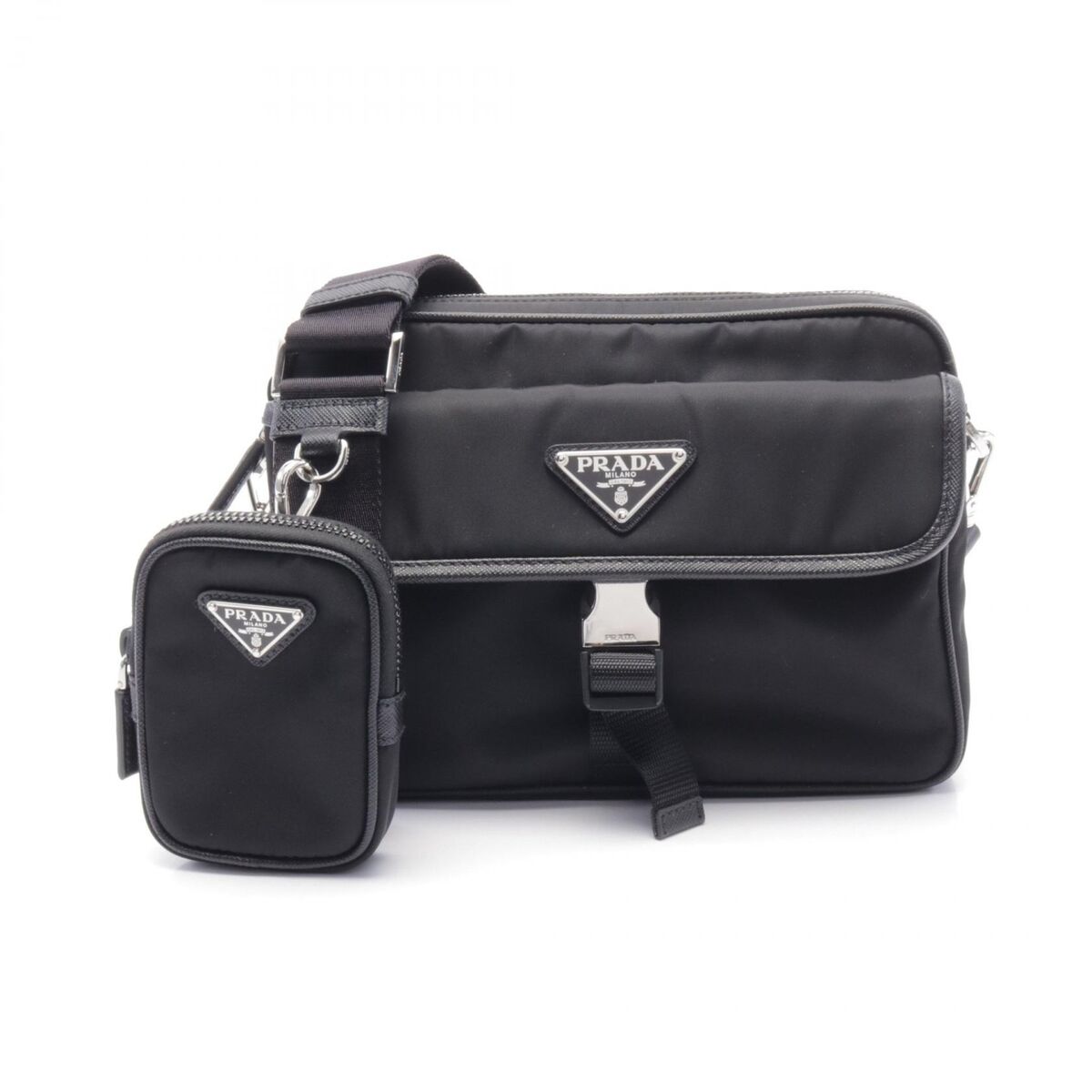 PRADA Crossbody Shoulder Bag 2VH133 Nylon Saffiano leather PRADA Crossbody Shoulder Bag 2VH133 Nylon Saffiano leather