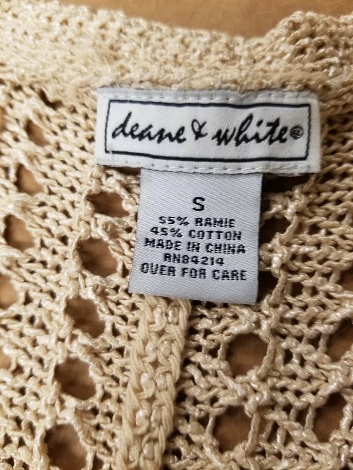 Chaqueta cárdigan tejida Top Deane & White para mujer talla PEQUEÑA Foto 2 de 4