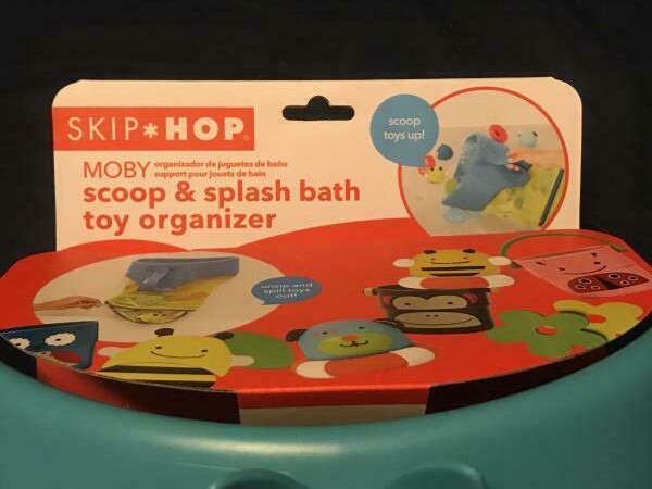 skip hop moby scoop & splash bath toy organizer