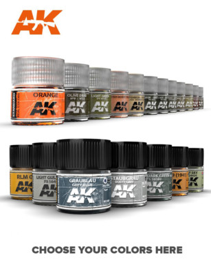 AK Interactive Real Color Air Single Paint Line 10ml - RC206 thru RC284