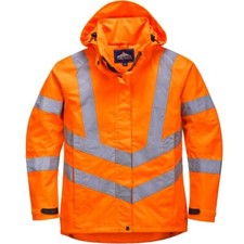 Image of HI VIZ JACKET HIGH VISIBILITY REFLECTIVE WATERPROOF WORKWEAR HOODED