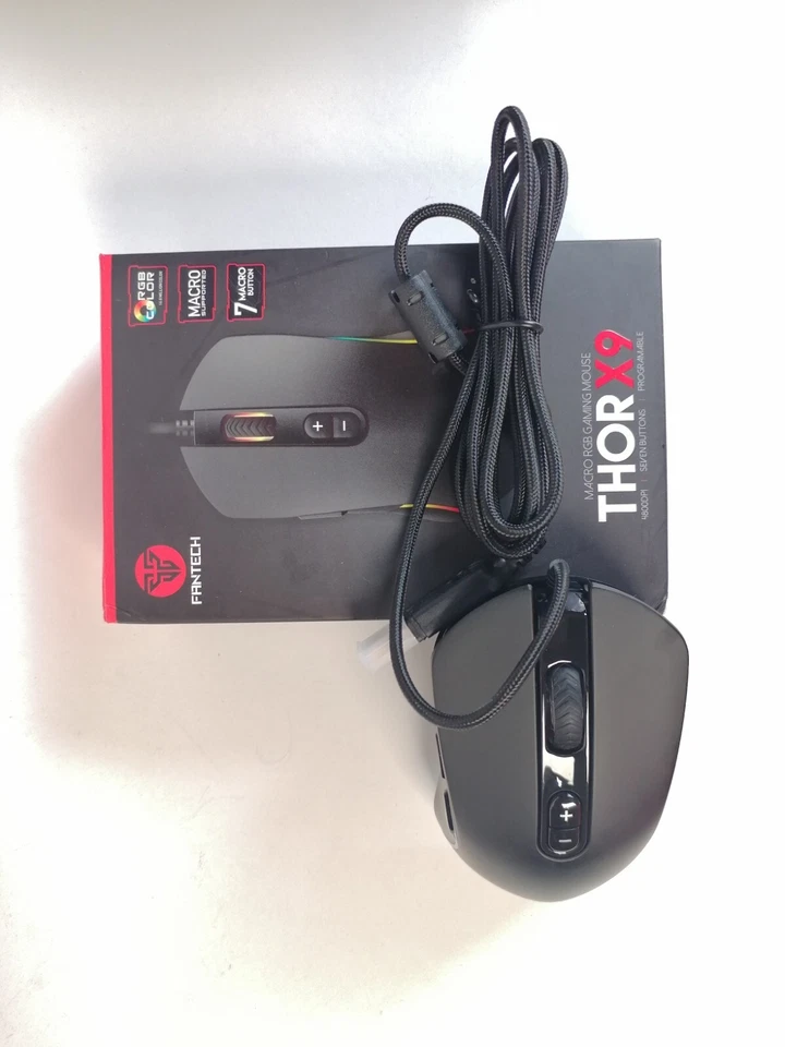 Thor X9 Gaming Mouse USB Optical RGB Mice For Laptop PC Computers New - Image 4 of 4
