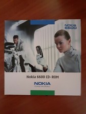CD ROM ORIGINALE Nokia 6600 PC programma software + CD GIOCHI + Manuale d'uso 