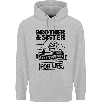 Bruder & Schwester Beste Freunde Geschwister Herren 80% Baumwolle Hoodie