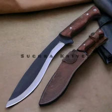 Custom Survival Bowie Knife Carbon Steel Hunting Knife Camping Knive Kukri Sword