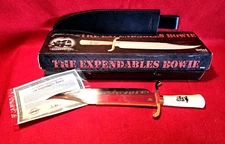 The Expendables Gil Hibben Bowie Knife w/ Sheath Original Box and Certificate