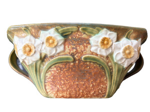 Vintage Roseville Pottery Jonquil Bowl 220-10 Art Deco Console Planter NO CHIPS