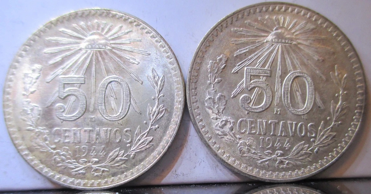 50 Centavos Silver 1944 Year Mexican Coins (1905-Now) for sale | eBay