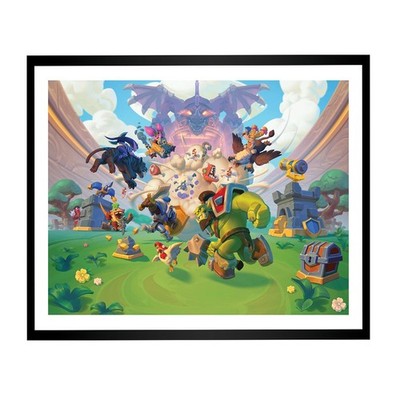   Blizzard Entertainment Warcraft Rumble 16x20'' Framed Art Print!  