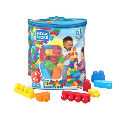 Mega Blocks (MEGA BLOKS) Mega Blocks for 1 year old and up 80 block... Brand New