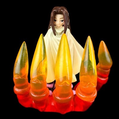Vintage Yujin Shaman King Asakura Hao w/ Spirit of Fire SR Anime Figure Japan
