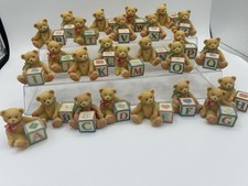 Enesco Cherished Teddies Set of 26 Teddy Bear Figurines Complete Alphabet Set