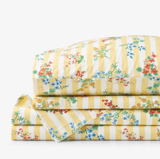 Rifle Paper Co. Amelia Classic Cool Cotton Percale Bed Sheet Set - Buttercup