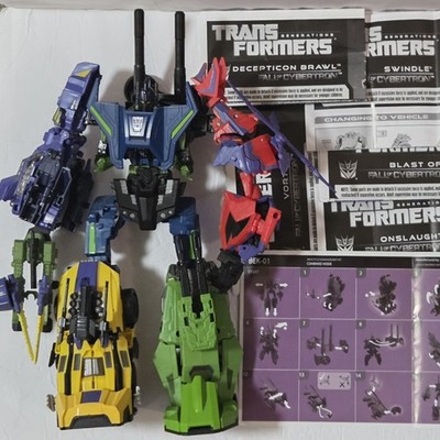 Transformers FOC Bruticus Set w/ X-Transbots Boosticus Upgrade Kit Manuals